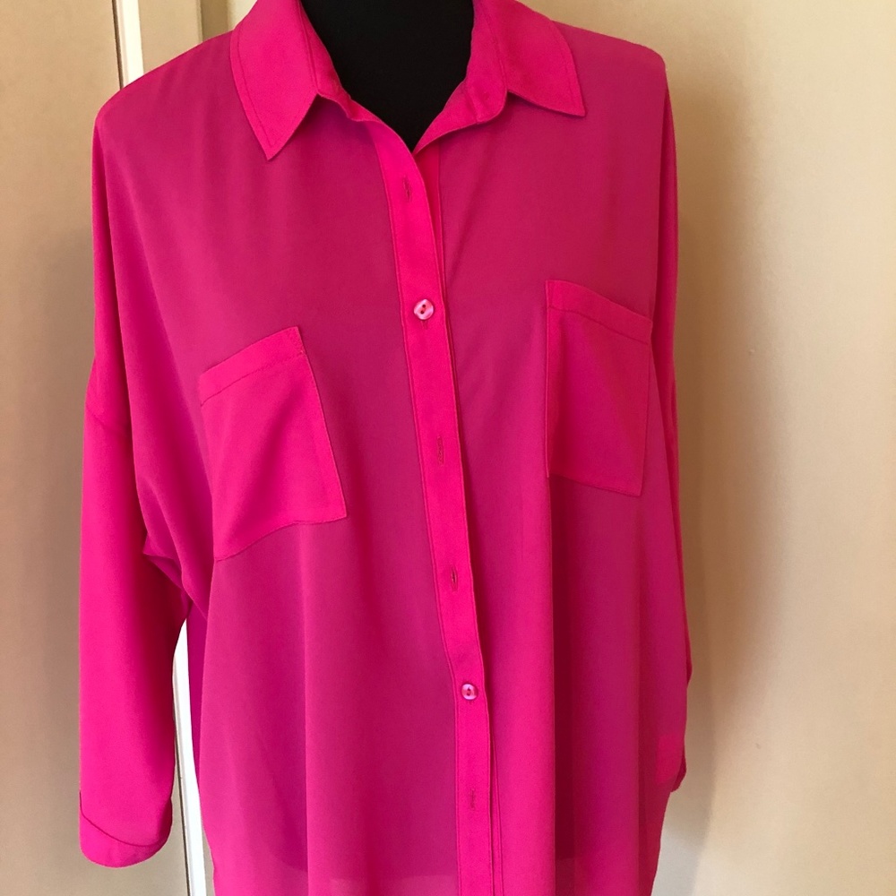 Pretty in Pink- silk blouse - Joseph Ribkoff.